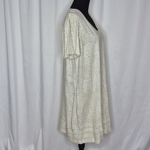 Nicole Miller Original Linen Blend Short Sleeve Popover Shift Dress - Size XL - Picture 5 of 11